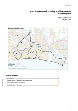 East Bournemouth Locality Profile Narrative 2020 Template