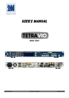 User's Manual