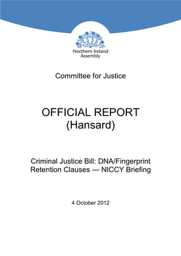 OFFICIAL REPORT (Hansard)