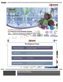 Macromolecule Blotting