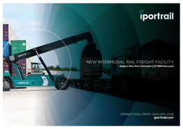 NEW INTERMODAL RAIL FREIGHT FACILITY Railport Way, Iport, Doncaster (J3, M18 Motorway) Iportrail.Com