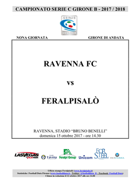 RAVENNA FC Vs FERALPISALÒ