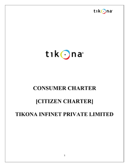 Consumer Charter