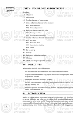 Unit 4 Folklore As Discourse
