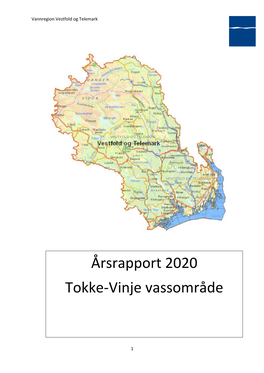 Årsrapport Tokke-Vinje Vannområde 2020.Pdf