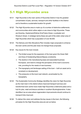 Publication Local Plan High Wycombe and Hazlemere