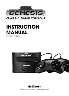 Instruction Manual Model No: Fb8280c