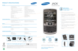 Product Specifications