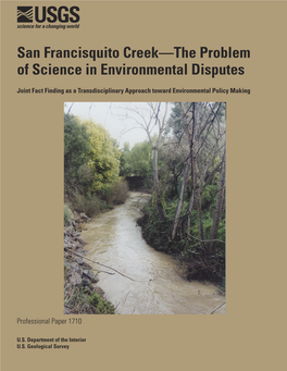 San Francisquito Creek—The Problem of Science in Environmental Disputes