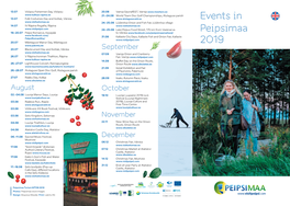 Events in Peipsimaa 2019