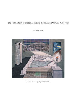 The Fabrication of Evidence in Rem Koolhaas's Delirious New York