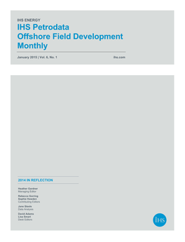 IHS Petrodata Offshore Field Development Monthly