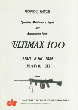 Ultimax 100 Mkiii Manual