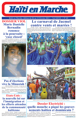 Le Carnaval De Jacmel Contre Vents Et Marées ! (CARNAVAL