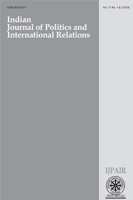 Indian Journal of Politics and International Relations Vol 11 (2018)