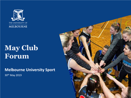 General Club Forum Presentation