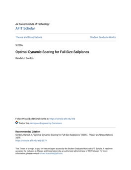 Optimal Dynamic Soaring for Full Size Sailplanes