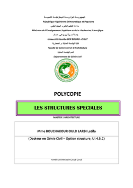 Polycopie Les Structures Speciales