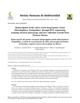 Revista Mexicana De Biodiversidad