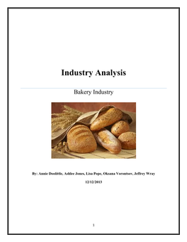 Bakery Industry Analysis