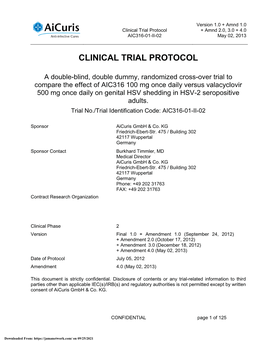 Effect of Pritelivir Compared with Valacyclovir On