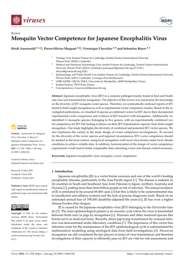 Mosquito Vector Competence for Japanese Encephalitis Virus