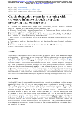 Graph Abstraction Reconciles Clustering with Trajectory Inference Through a Topology Preserving Map of Single Cells