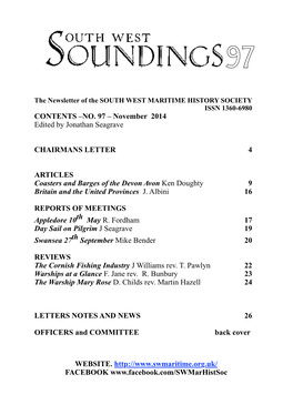 November 2014 Edited by Jonathan Seagrave CHAIRMANS LETTER 4