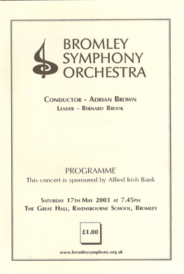 Bromley Symphony Orchestra