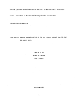 US-USSR Agreement on Cooperation in the Field