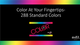 288 Standard Colors