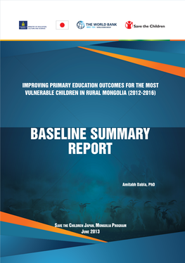 Improving Primary Education Outcomes for the Most Vulnerable Children in Rural Mongolia (2012-2016)