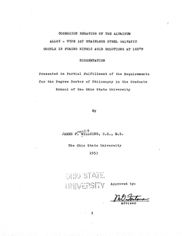 Corrosion Behavior of the Aluminum