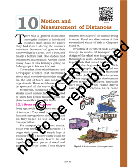 Motion and Measurement of Distances 97