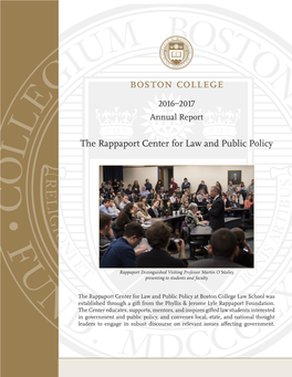 The Rappaport Center for Law and Public Policy