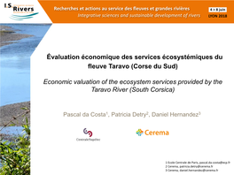 Une Évaluation Économique Des Services Écosystémiques Rendus Par Le Fleuve Côtier Le Taravo