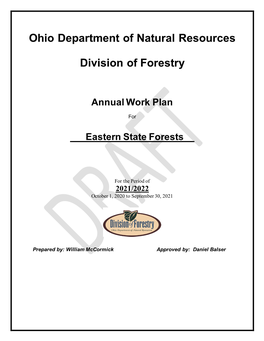 Ohio Department of Natural Resources Division of Forestry