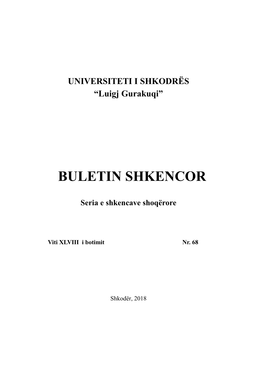 Buletin Shkencor 2018