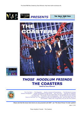 THE COASTERS Edited by Claus Röhnisch