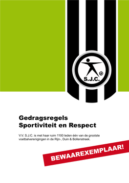 Gedragsregels Sportiviteit En Respect