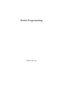 Serial Programming