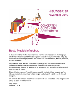 CSOK Nieuwsbrief November 2019.Pdf