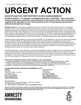 Urgent Action