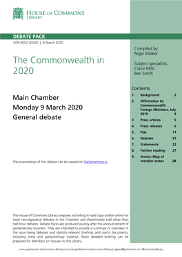 The Commonwealth in 2020 3