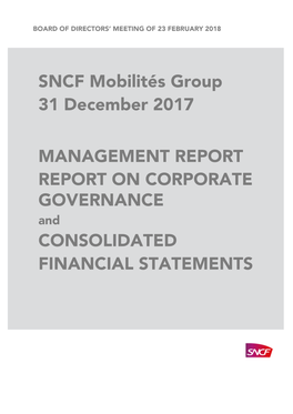SNCF Mobilités 2017 Financial Report