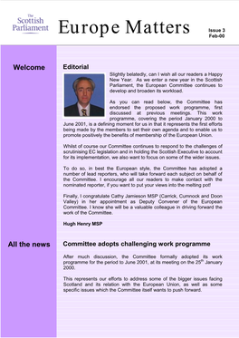 Europe Matters Issue 3 Feb-00