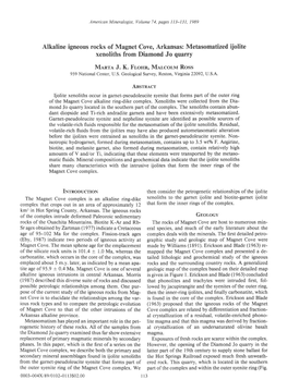 Alkaline Igneous Rocks of Magnet