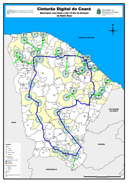 Municípios Com Sede a Até 15 Km Da Estação De Rádio Base