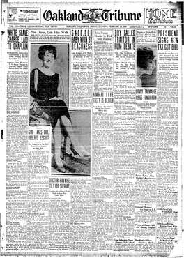 Oakland Tribune, Feb. 26, 1926