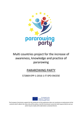 Multi Countries Project for the Increase of Awareness, Knowledge and Practice of Pararowing